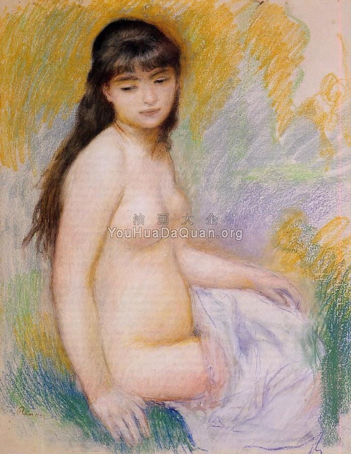 Seated Bather - 皮埃尔·奥古斯特·雷诺阿